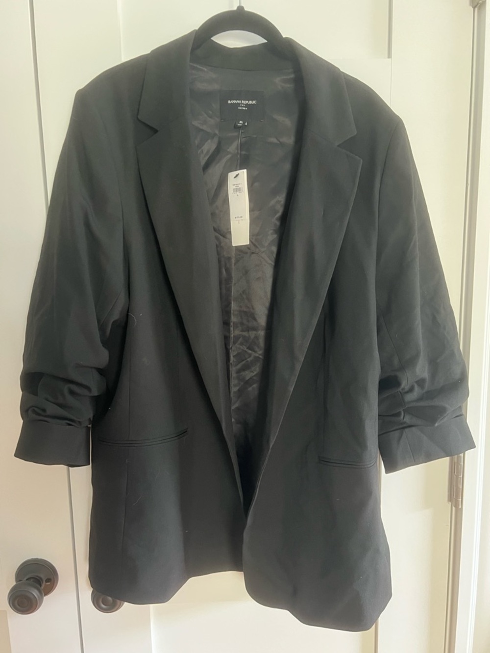 Banana Republic Black Women's Relaxed-Fit Blazer